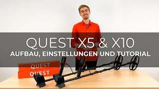 Quest X5 und X10 Metalldetektoren für Anfänger – Aufbau, Einstellungen und Tutorial