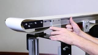 Easy handling: Belt replacement on Dorner 2200 series belt conveyors 