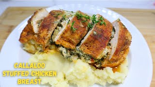 Callaloo Stuffed Chicken Breast | Stuffed Chicken Breast Recipe || JUENFO Kitchen