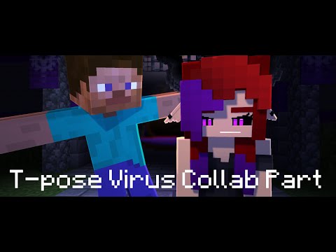 QC Animations - T-pose Virus Collab | Minecraft Animation | !Contains Loud Sounds/Epilepsy warning!