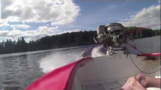 preview picture of video 'Outboard Racing. Vintage Archimedes outboards. Smedjebacken, Sweden.'