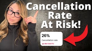 Uber Eats Driver Cancellation Rates Are At Risk! (this needs to change!)