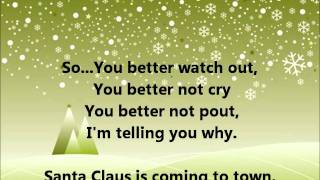 Glee - Santa Claus is coming to town - Lyrics