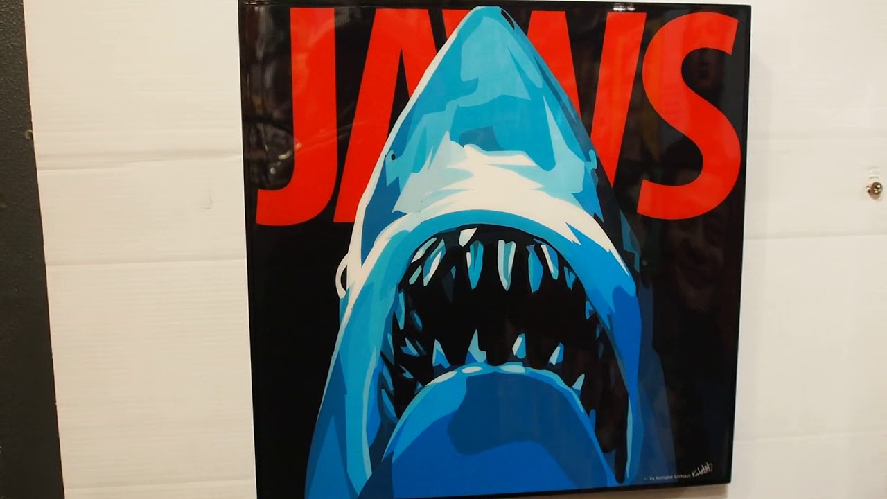 JAWs Movie Poster Plaque