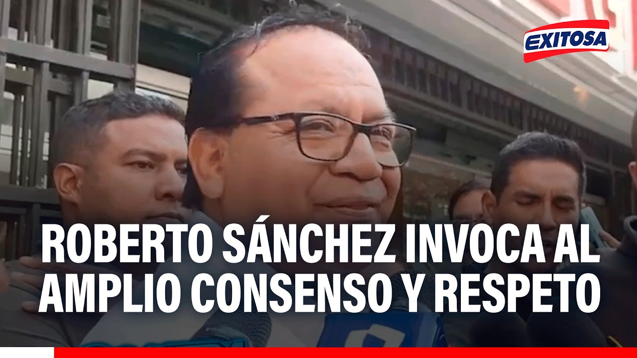 🔴🔵Roberto Sánchez llama a la unidad nacional y pide que la corrupción sea el único enemigo del país