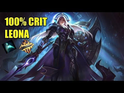 100% CRIT LEONA- URF GAMEPLAY
