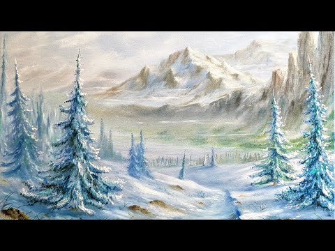 LEARN THE EASY WAY TO PAINT MOUNTAINS #howtopaint #painting