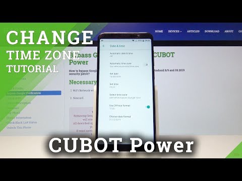 How to Change Time Zone in Cubot Power - Set Up Date