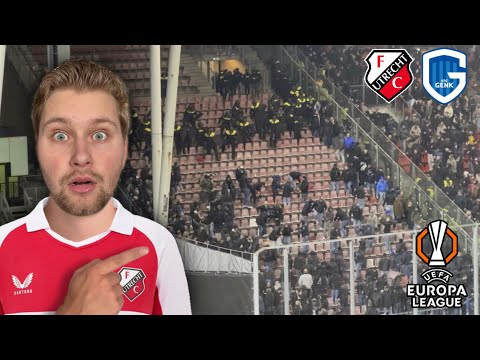 BIG CONTROVERSY AS GENK FANS ARE DRIVEN OUT OF THE STADIUM BY COPS!! FC Utrecht - Genk Matchday Vlog