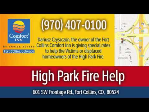 High Park Fire Fort Collins Comfort Inn Hotel