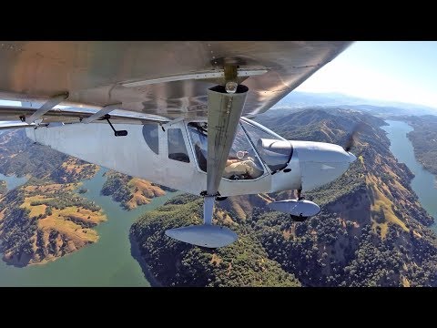 Flying the Zenith CH 750 Cruzer around Cloverdale, California