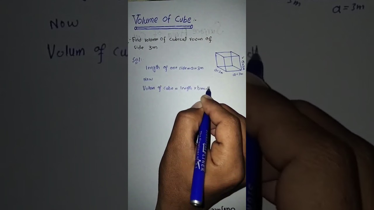 Volume of Cube #geometry_tricks