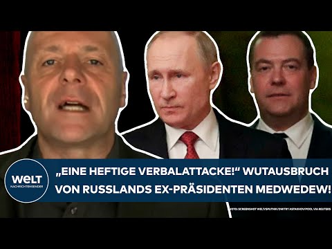 PUTINS KRIEG: "Tatsächlich eine heftige Verbalattacke!" Neuer Wutausbruch von Ex-Präsident Medwedew