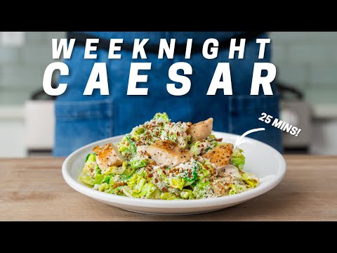25 MINUTE CHICKEN CAESAR SALAD (I Eat This Every Week) | Weeknighting