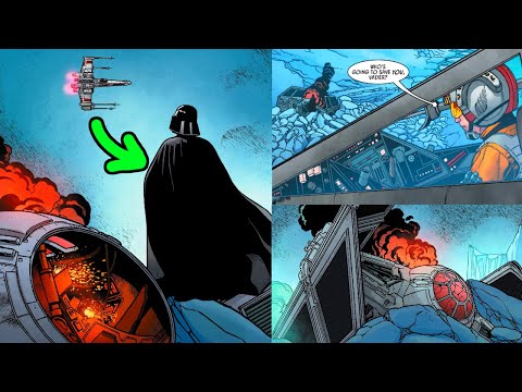 LUKE DESTROYS VADER'S TIE-ADVANCED(BEST PILOT) - Star Wars Comics Explained