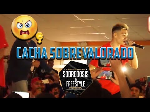 ¡CACHA SOBREVALORADO!😖| Reacción Cacha vs Santi (Sobredosis de Freestyle)