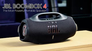 Video thumbnail for The Most Powerful Portable Bluetooth Speaker | JBL Boombox 4 Unboxing by ប៉ូលីន-POLIN