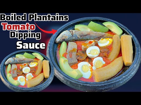 Easy but healthy Ghanaian cuisine/How to prepare Ghana plantains with abomu/ Ghana plantain recipe