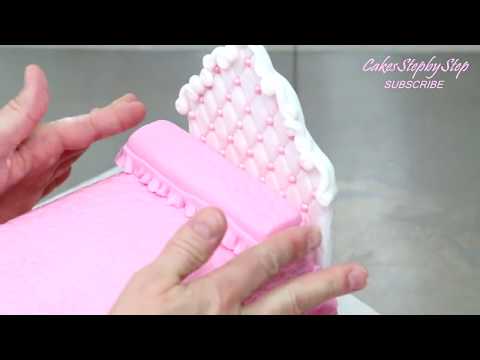 How To Make A Princess Doll Bed Cake by CakesStepbyStep