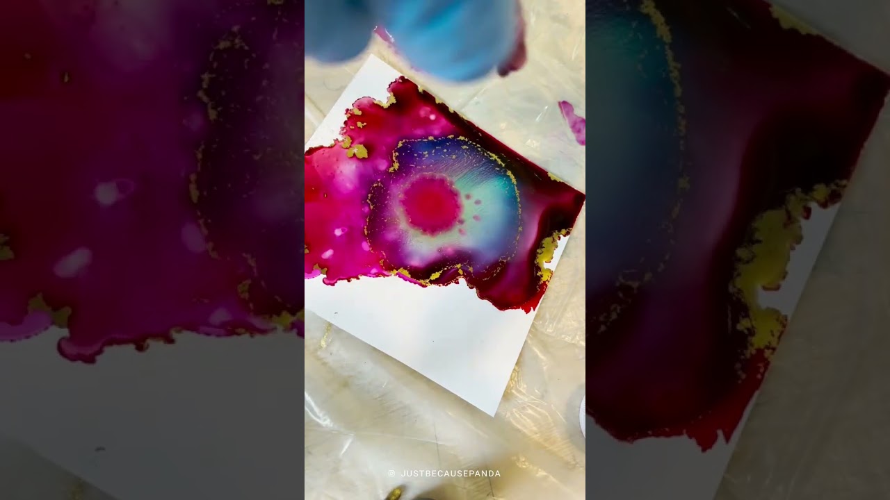 Alcohol ink magic #art #fluidart #alcoholink #abstract #painting