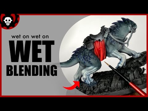 HOW to WET blend Miniatures | 2 EASY ways to WET blend Minis