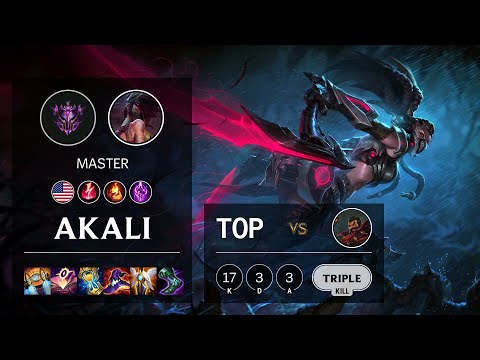 Akali Top vs Graves - NA Master Patch 11.20