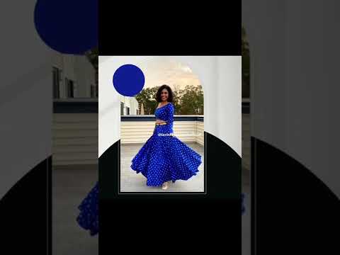 one shoulder lehenga choli design by Tanisha prajapati design studio.