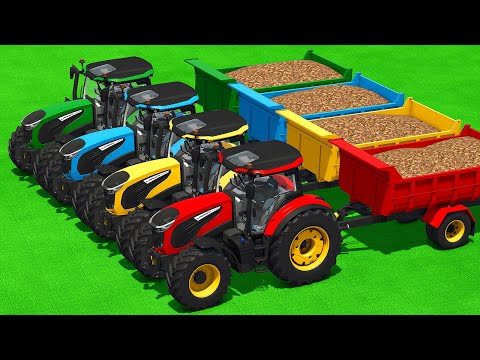 HARVEST, LOAD AND TRANSPORT SUGARBEET WITH LANDINI TRACTORS - Farming Simulator 25