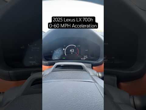 2025 Lexus LX 700h 0-60 MPH Acceleration #shorts #lexuslx #lexuslx700h #lexus #review