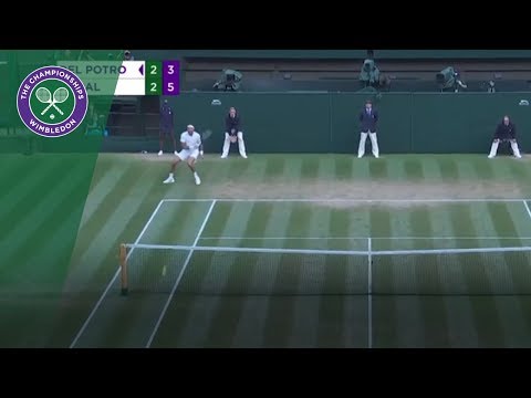 107 mph Juan Martin Del Potro forehand! | Wimbledon 2018