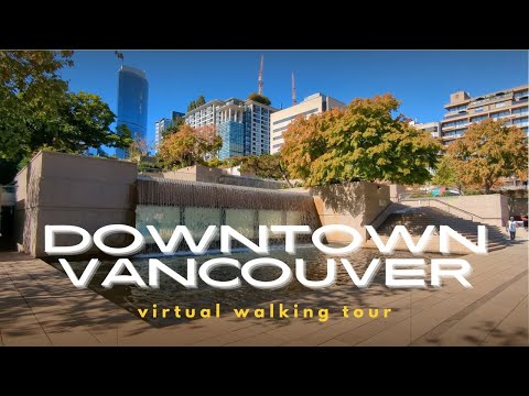 Downtown Vancouver, Canada | Robson Square Virtual Walking Tour [4K]