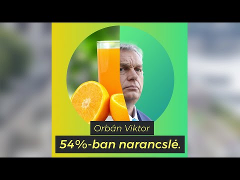 ORBÁN VIKTOR 54%-BAN NARANCSLÉ | BRÉKING