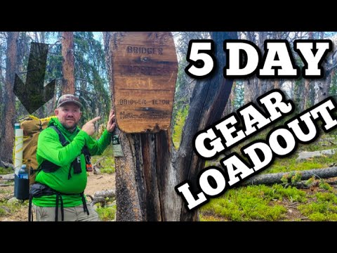 5 Day BACKPACKING Gear Loadout | What To TAKE On The Trail | Wind River Range | 4K