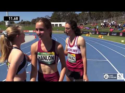 U15 Womens 100m - Final - 2018 Australian Junior Athletics Championships