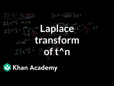 Laplace Transform Of T N L T N Video Khan Academy