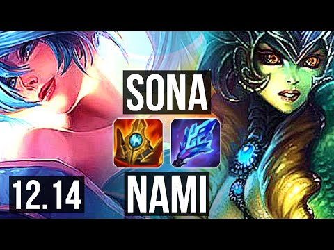 SONA & Lucian vs NAMI & Sivir (SUP) | Rank 5 Sona, 2/0/6 | TR Master | 12.14