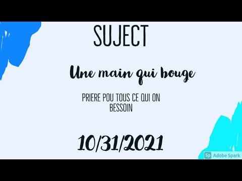 Une main qui bouge