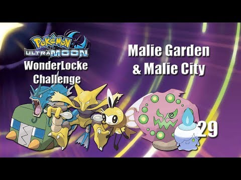 Pokemon Ultra Moon WonderLocke Challenge - Malie Garden & Malie City (Ep 29)