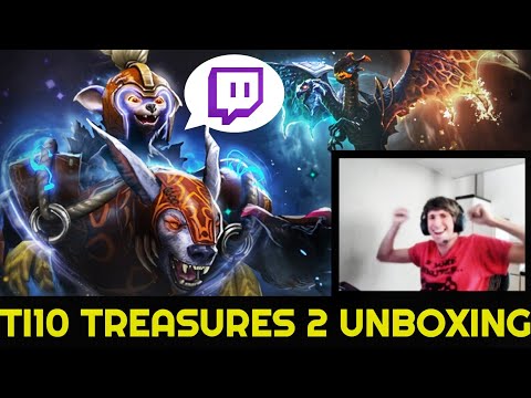 Dendi unboxing TI10 IMMORTAL TREASURE 2 - stream with voice