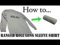 Army Packing Hack How To Ranger Roll Long Sleeve Shirts Basic Training APFU PT Uniform