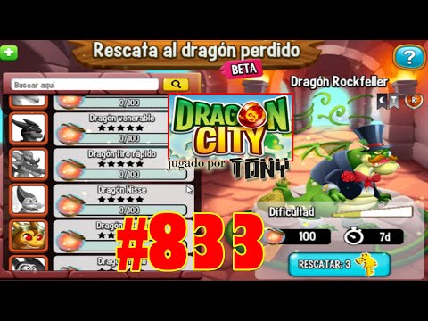 Dragon City "Capítulo 833 - Rescata al Dragón Perdido: Dragón Rockfeller" por Tony