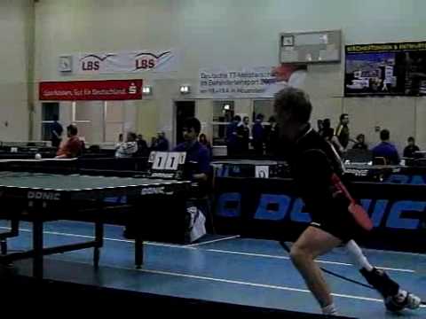 Rainer Schmidt - Tischtennis (super slow motion): German Championships 2008