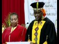 Dr Yvonne Chaka Chaka Mhinga receives an Honorary Doctorate at UKZN Grad. 2012