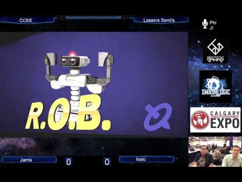 CCEE 2017 Smash 4 Singles - SSBU F$B | Jams (ROB) Vs. Neki (Bayonetta, Cloud) - Top 16 Losers