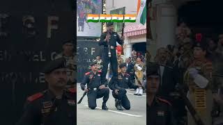 The BSF (Border Security Force) and soldier’s gun rotation refers to the action