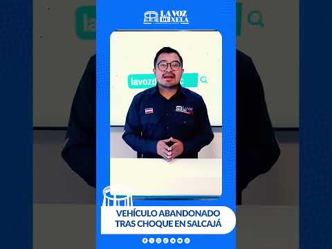 VEHÍCULO ABANDONADO TRAS CHOQUE EN SALCAJÁ