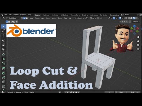 Blender Lesson 3 part 3 - Loop Cut and Face Addition