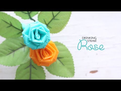 DIY Straw Rose