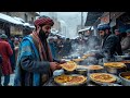SNOWDAY Street Food In Afghanistan Afghanistan Traditional Street Food Kabuli Pulao Suba Ka Nashta