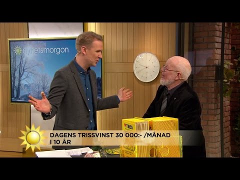 Grattis till miljonerna - här skrapar han fram storvinsten - Nyhetsmorgon (TV4)